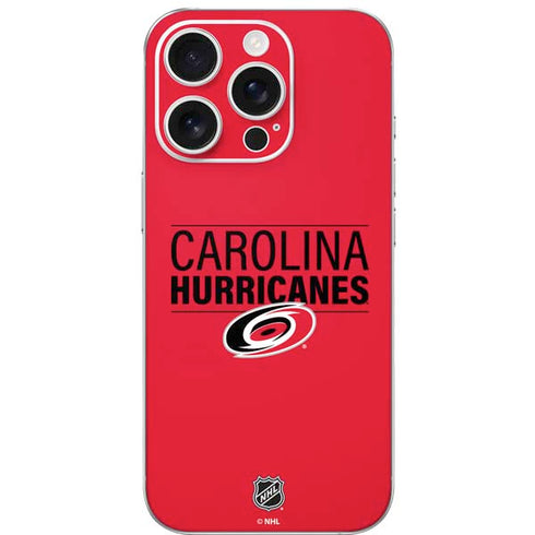 NHL Carolina Hurricanes Lineup iPhone 16 Pro Skin